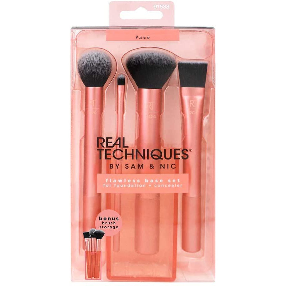 Real Techniques Brush Set (Everyday Essentials, Enhanced Eye, Flawless Base)