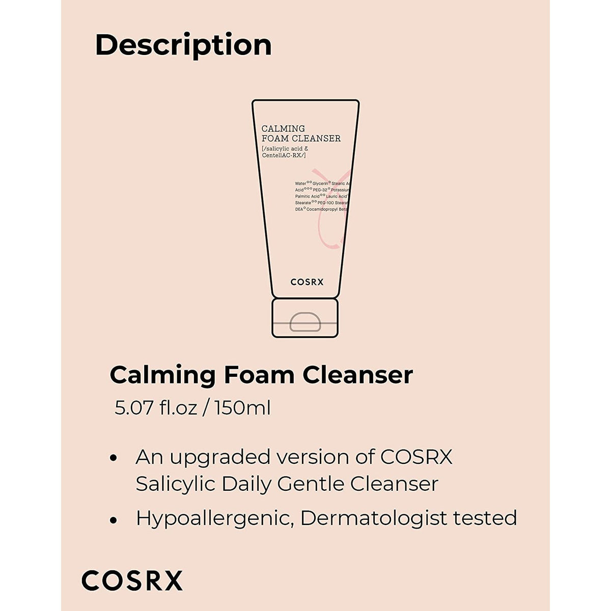 Cosrx AC Collection Calming Foam Cleanser 150ml