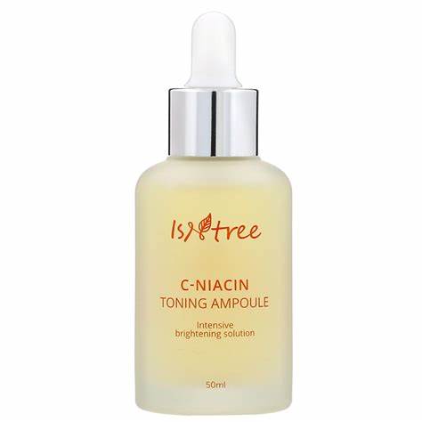 Isntree C-Niacin Toning Ampoule is a vitamin-enriched brightening ampoule that makes dark and dull complexion radiant. ... Infused with 69% of Hippophae .