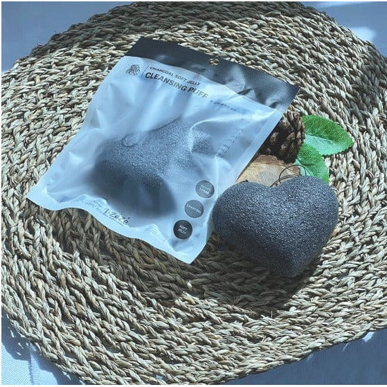 Charcoal Soft Jelly Cleansing Puff