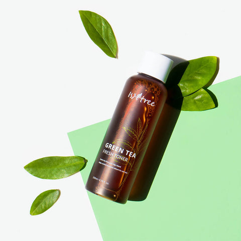 A hydrating daily toner infused with 80-percent fresh green tea from Jeju. ... Infused with 80% of green tea extract from Jeju Island to soothe and revitalize
