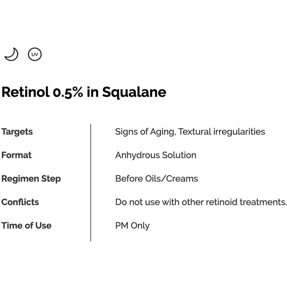 Retinol 0.5% in Squalane